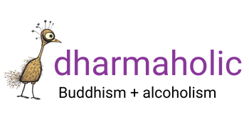 dharmaholic logo Buddhism + Alcoholism