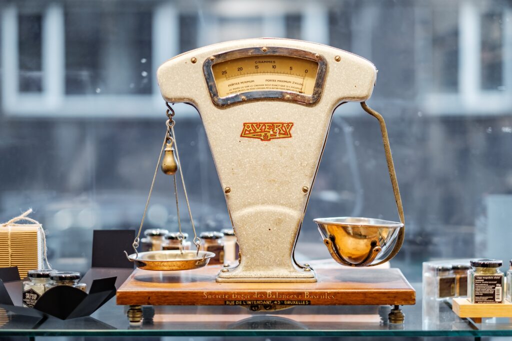 A mid-century set of Avery scales